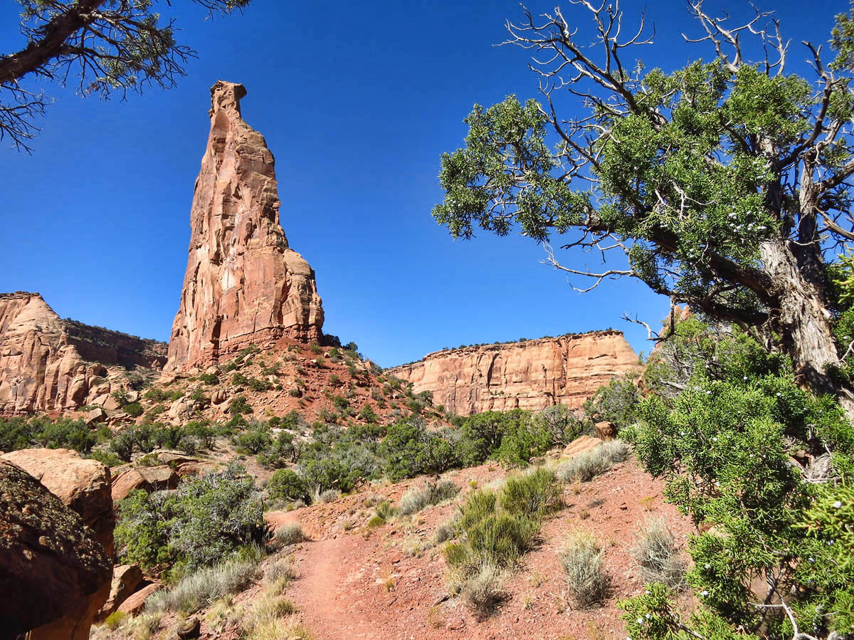 Independence Monument from the Lower Monument Trail