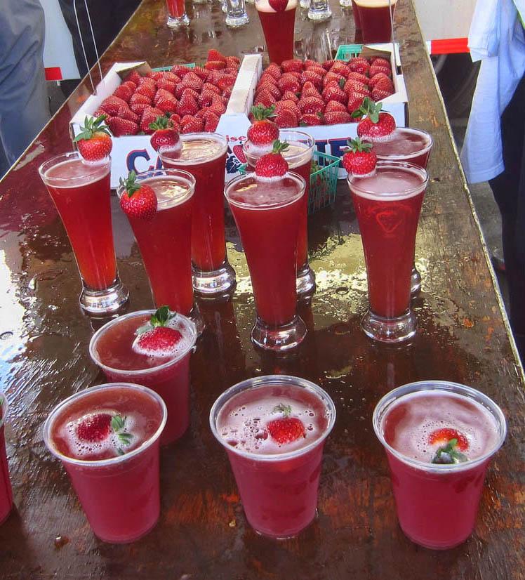 Früli Strawberry Beer is the official beer of the Strawberry Festival.
