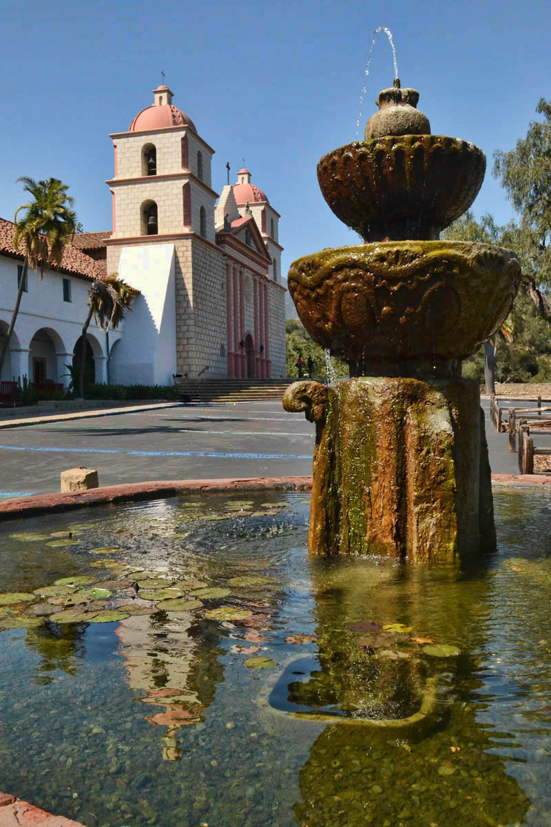 Old Mission Santa Barbara, founded in 1786.