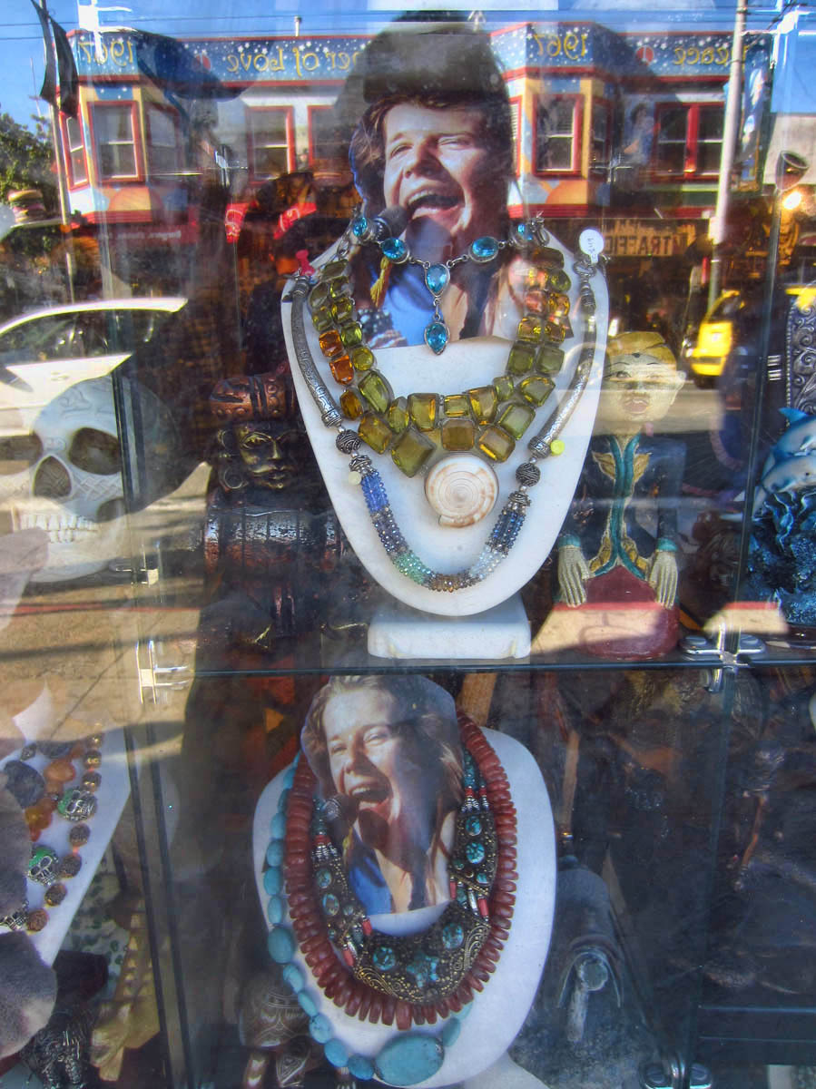 Janis is alive and well in the windows of store on Haight.