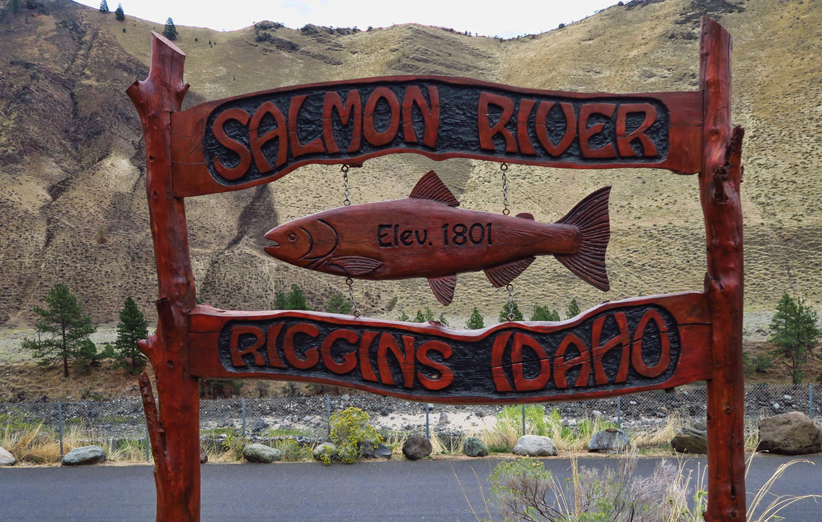 Riggins, Idaho looks like a Cabela's catalogue, being all about the river. Rafting, fishing, boating, etc.