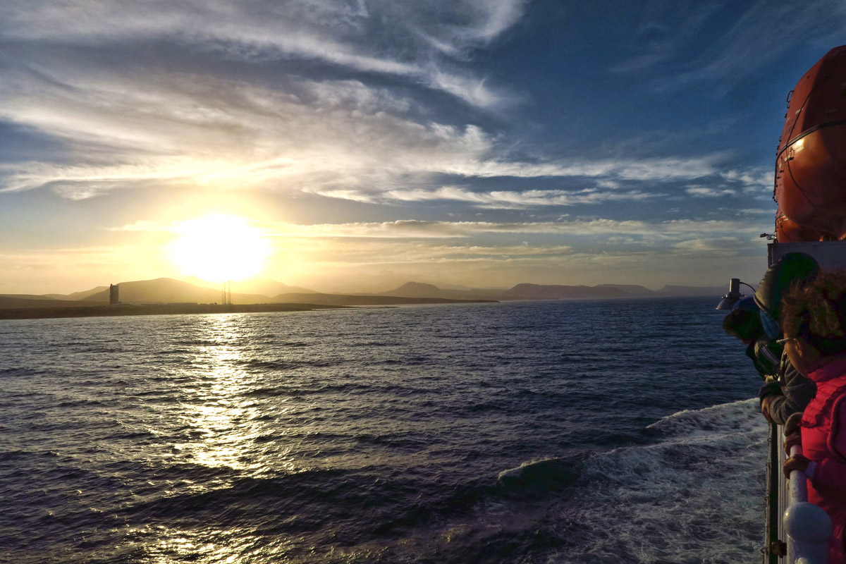 Sunrise in the Sea of Cortez.